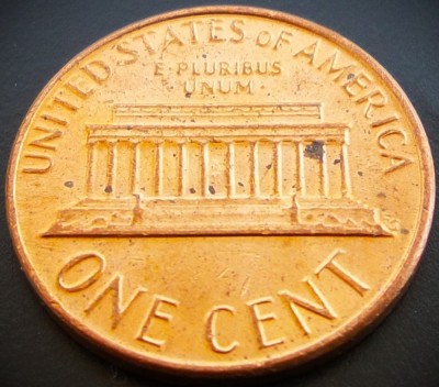 Moneda 1 CENT - SUA, anul 1977 * cod 3930 = A.UNC - litera D foto