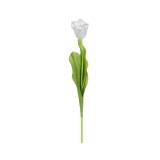 Floare decorativa artificiala, Lalea, Alb, 50 cm, ATU-089424