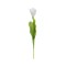 Floare decorativa artificiala, Lalea, Alb, 50 cm, ATU-089424