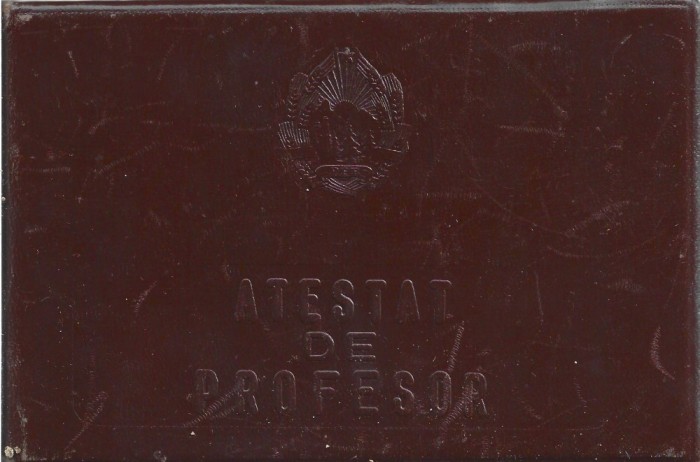 A3625N Atestat de profesor &icirc;n specialitatea pedagogie și psihologie, profesor Alexandru Trifu, 1967
