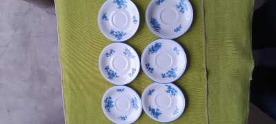 Portelan Rosenthal Selb Bavaria, set de 6 farfurioare pentru cesti de cafea foto