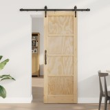 Ușă glisantă vidaXL cu set hardware &#039;ORKDAL&#039;Lemn masiv de pin