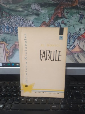 Al. Donici, Fabule, Biblioteca Școlarului nr. 31, editura Tineretului, București 1960, 089 foto