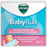Unguent Pentru Bebeluși, Vicks, BabyRub Ointment, Calmarea Congestiei, Confort Și &Icirc;ngrijire, 1 buc
