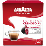 Capsule cafea Lavazza Cremoso Espresso, Compatibilitate Dolge Gusto, 16 capsule