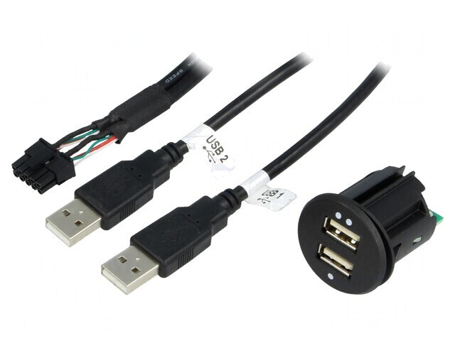 &Icirc;ncărcător Auto USB Dublu 12-24V 5V/2.1A