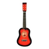Cumpara ieftin Chitara Acustica Mini Copii, 6 Corzi Metalice, Lemn, 57cm, Pana Inclusa, 4-6 Ani, Jucarie Muzicala, Cadou