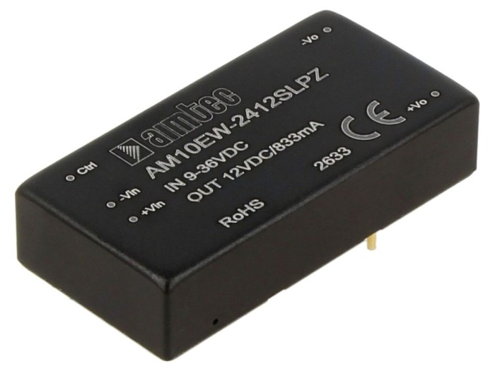 Convertor DC/DC 10W 9&divide;36VDC 12VDC