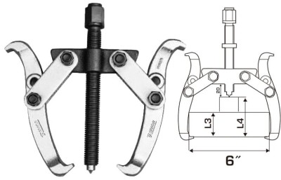 Extractor TOTAL Industrial- rulmenti cu 2 brate - 6&amp;quot; foto