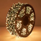 Instalatie De Craciun , Tip Rola, Pentru Interior/Exterior, Lungime 50 m, 8 Moduri De Lumini, Alimentare Priza 220V/50Hz, LED, Protectie IP44, Alb Cal