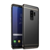 Husa Samsung Galaxy S9 Flippy Luxury Plating 3 in 1 Neagra Protectie Completa