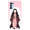Husa compatibila cu Oppo Find X5 5G model Nezuko kamado, Silicon, TPU, Viceversa, Transparent, Carcasa