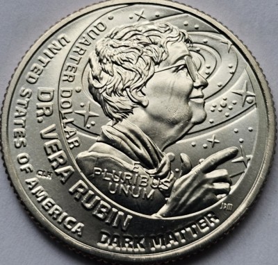 25 cents / quarter dollar 2025 USA, Dr. Vera Rubin, Lit.D/P km#808 foto