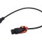 Cablu IEC C13 mamă - IEC C14 tată 0,5m cu blocare IEC LOCK