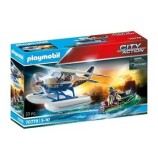 Set Playmobil City Action - Hidroavionul politiei si Hot cu barca