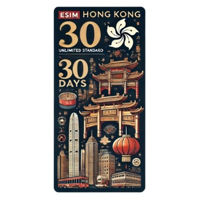 eSIM Hong Kong, Unlimited Standard, 30 Days foto