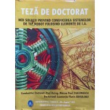 TEZA DE DOCTORAT: NOI SOLUTII PRIVIND CONDUCEREA SISTEMELOR DE TIP ROBOT FOLOSIND ELEMENTE DE I.A.-MIRCEA P-244644