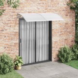 Copertina Usa/Fereastra vidaXL, 200x100cm, Policarbonat, Gri - Protectie Intemperii, Montaj Facil