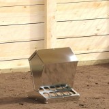 vidaXL Feeder pentru pui Argintiu 30 x 30 x 39 cm Oțel Galvanizat 874683