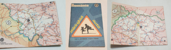 Brosura Romania mini-ghid auto ACR - Automobil Club Roman - Republica Socialista