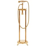 Cumpara ieftin Robinet de cadă independent, auriu, 99,5 cm, oțel inoxidabil