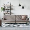 VidaXL Canapea extensibilă cu cotiere, gri taupe, textil 351936