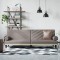 vidaXL Canapea extensibilă cu cotiere, gri taupe, textil 351936