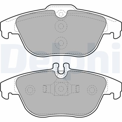 DELPHI LP2029 set placute frana,frana disc foto