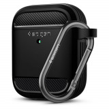 Husa Spigen Rugged Armor pentru Apple AirPods Negru Mat