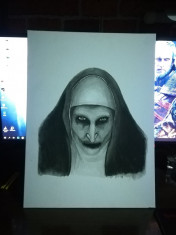 Pictura tempera The Nun foto