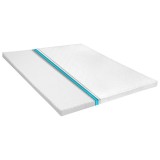Cumpara ieftin Topper saltea, 140x200 cm, profil tip ou cu spuma rece, 6 cm