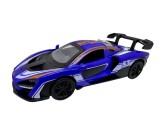 Macheta McLaren albastra 1:28 replica metal lumini si sunete usi fluture deschise