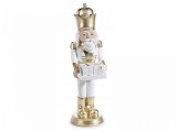 Cumpara ieftin Figurina Spargatorul de Nuci cu calendar Advent alb 17x19x59 cm