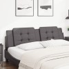 VidaXL Pernă pentru tăblie pat, gri, 180 cm, piele artificială 374876
