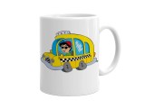 Cana alba personalizata pentru taximetristi, INOVATIX&reg;. 330ml
