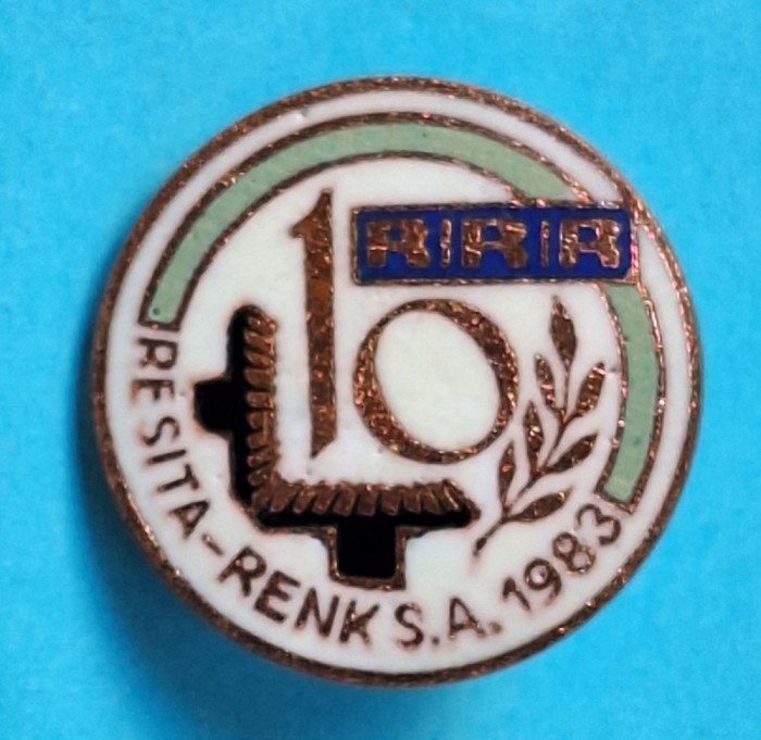 Resita - Renk S.A 1983 - insigna aniversara