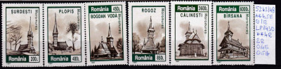 1997 Biserici de lemn din Maramures, LP1430, MNH Pret 3,5+1Lei foto