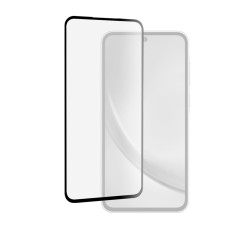 Folie de sticla compatibila samsung galaxy a55, 3d, dd protectie profesionala, adeziv complet, negru foto
