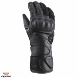 Manusi femei pentru scuter - motocicleta Racing vara piele Ixon model Thund LS culoare: negru &ndash; degete tactile L (9/10)