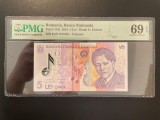 Romania 5 lei 2018 pick 118i grad 69 pmg
