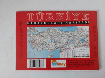 Harta turistica Turcia de Sud 1:650 000, 66x47cm, foto