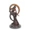 Zeita Artelor-statueta din bronz pe un soclu din marmura TBA-162