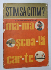 STIM SA CITIM ? JOCURI DIDACTICE PENTRU CLASA I de M.I. GEORGESCU BOSTINA , 1975 *COPERTA UZATA foto