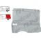 Segment reparatie aripa spate Mercedes Vito/ Viano (W639), 01.2003-2014, model: lungime, montare spate, stanga, galvanizat; element superior; pana la