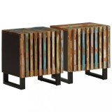VidaXL Noptiere, 2 buc., 40x34x46 cm, lemn masiv reciclat