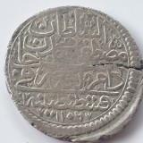 Moneda Turcia 1/2 Kuruș Argint 1106/1695 Constantinopol Mustafa II Argint