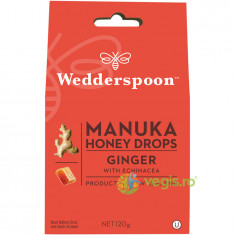 Bomboane (Dropsuri) cu Miere de Manuka, Ghimbir si Echinacea 120g