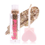 Fard Lichid Pleoape cu Glitter Ushas Fashion, 05