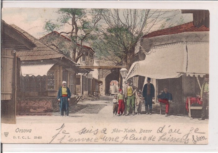 Carte postala circulata in anul 1906 Orsova