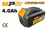Acumulator Li-ion Tolsen MP20V, 20V, 4.0Ah, indicator LED, compatibil scule Tolsen MP20V